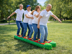 Командные лыжи для тимбилдинга