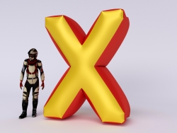 Надувная фигура Икс большой (X giant)