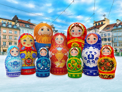 Надувная матрешка