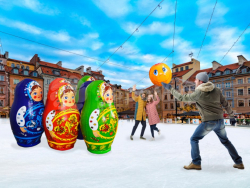 большие надувные кегли