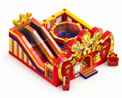 Надувной батут Царь 100 м² для бизнеса на аттракционах