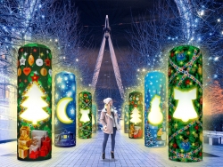 Новогодняя колонна