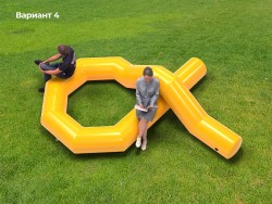 Надувная скамейка петля вид сверху