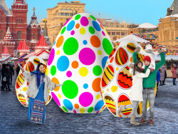 Надувное яйцо для промоакций